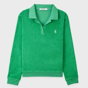 SRC Longsleeve Terry Polo - Kelly Green